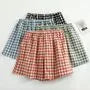 Couple Matching Gingham Drawstring Pajama Shorts (Various Designs)