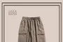 Drawstring Waist Plain Harem Cargo Pants