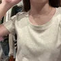 Short Sleeve Plain Slim-Fit Tee