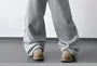 Drawstring Waist Two Tone Baggy Sweatpants