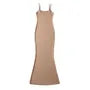 [S] Spaghetti Strap Scoop Neck Plain Maxi Mermaid Dress