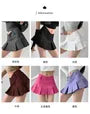 Mid Waist V-Shape Pleated Mini Skirt in 6 Colors