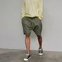 Drawstring Waist Plain Shorts