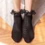 Lace Trim Pointelle Socks