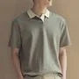 Contrast-Trim Short-Sleeve Polo Shirt