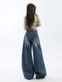 High Waist Washed Baggy Jeans