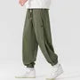 Drawstring Waist Plain Harem Sweatpants