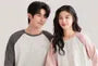 Couple Matching Raglan Pajama Set