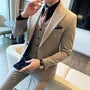 Set: Button-Up Plain Blazer + Dress Pants