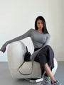High Waist Plain Slit Pencil Knit Skirt (Various Designs)