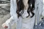 Plain Lace Trim Light Jacket Shirt