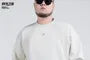 Crew Neck Plain Sweatshirt