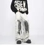 Mid Rise Washed Wide Leg Cargo Pants
