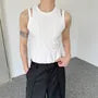 Crew Neck Plain Strappy Tank Top