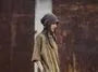 Mid Waist Plain Frayed Cropped Baggy Ramie Pants