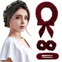 Heatless Hair Curler / Scrunchie / Hair Clip / Headband / Velvet Bonnet Hat / Set (Various Designs)