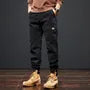 Mid Rise Plain Straight Leg Cargo Pants