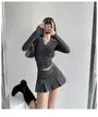 Mid Waist V-Shape Pleated Mini Skirt in 6 Colors