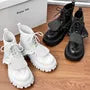 Platform Lace-Up Short Boots