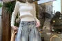 Low Rise Washed Barrel Leg Baggy Jeans