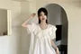 Lace Trim Pajama Top / Shorts / Dress / Set