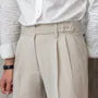 High Waist Plain Straight Leg Dress Pants