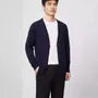 V-Neck Plain Button-Up Cardigan