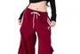 Low Waist Pocket Striped Loose-Fit Wide-Leg Sweatpants