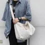 Plain Canvas Zip Crossbody Bag