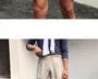 High Waist Plain Roll Up Hem Shorts