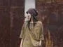 Mid Waist Plain Frayed Cropped Baggy Ramie Pants