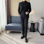 Plain One-Buttoned Blazer / High Waist Straight Leg Dress Pants / Set