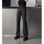 Mid Rise Plain Flared Dress Pants