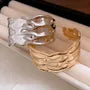 Textured Thick Bangle