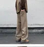 Drawstring Waist Plain Loose Fit Sweatpants