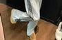 High Waist Striped Loose-Fit Wide-Leg Sweatpants