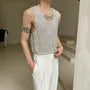 Scoop Neck Sequin Tank Top
