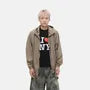 Plain Hood Zip Windbreaker
