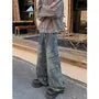 Low Waist Washed Baggy Cargo Jeans