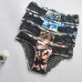 Camouflage Panel Mesh Briefs