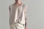 Scoop Neck Plain Oversized Tank Top