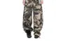 Drawstring Waist Camouflaged Print Baggy Wide Leg Cargo Pants