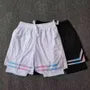 Mock Two-Piece Drawstring Waist Sweatshorts
