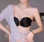 Detachable Strap Plain Front Closure Bandeau Bra