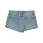 Low Waist Washed Denim Shorts