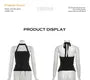 Halter Neck Plain Lace Up Bustier Top