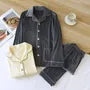 Couple Matching Contrast Trim Pajama Set