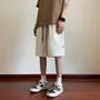 Drawstring Waist Bermuda Sweat Shorts