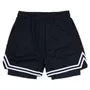 Drawstring Waist Striped Trim Sweatshorts