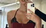 Halter Neck Lace Panel Corset Camisole Top